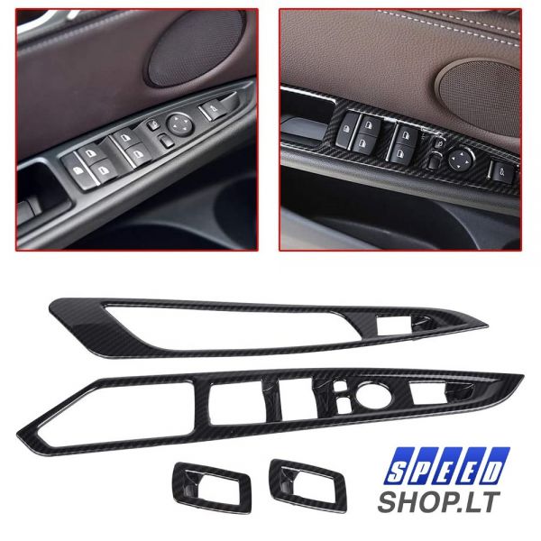 BMW X5 X6 (F15-F16) Carbon langų valdymo mygtukų apdaila